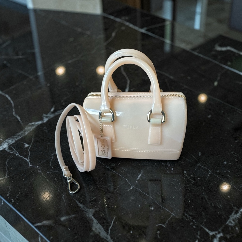 Furla Pale Peach Mini PVC Candy Bag